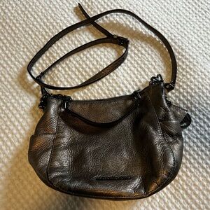 Michael Kors Silver Metallic Crossbody Bag